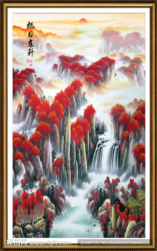 鸿运当头国画