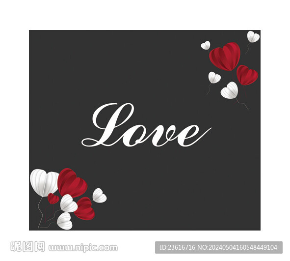 心形静电贴 love