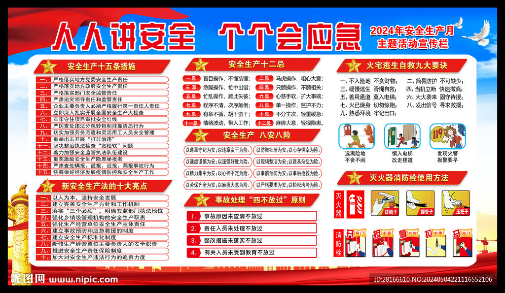 安全生产月宣传栏