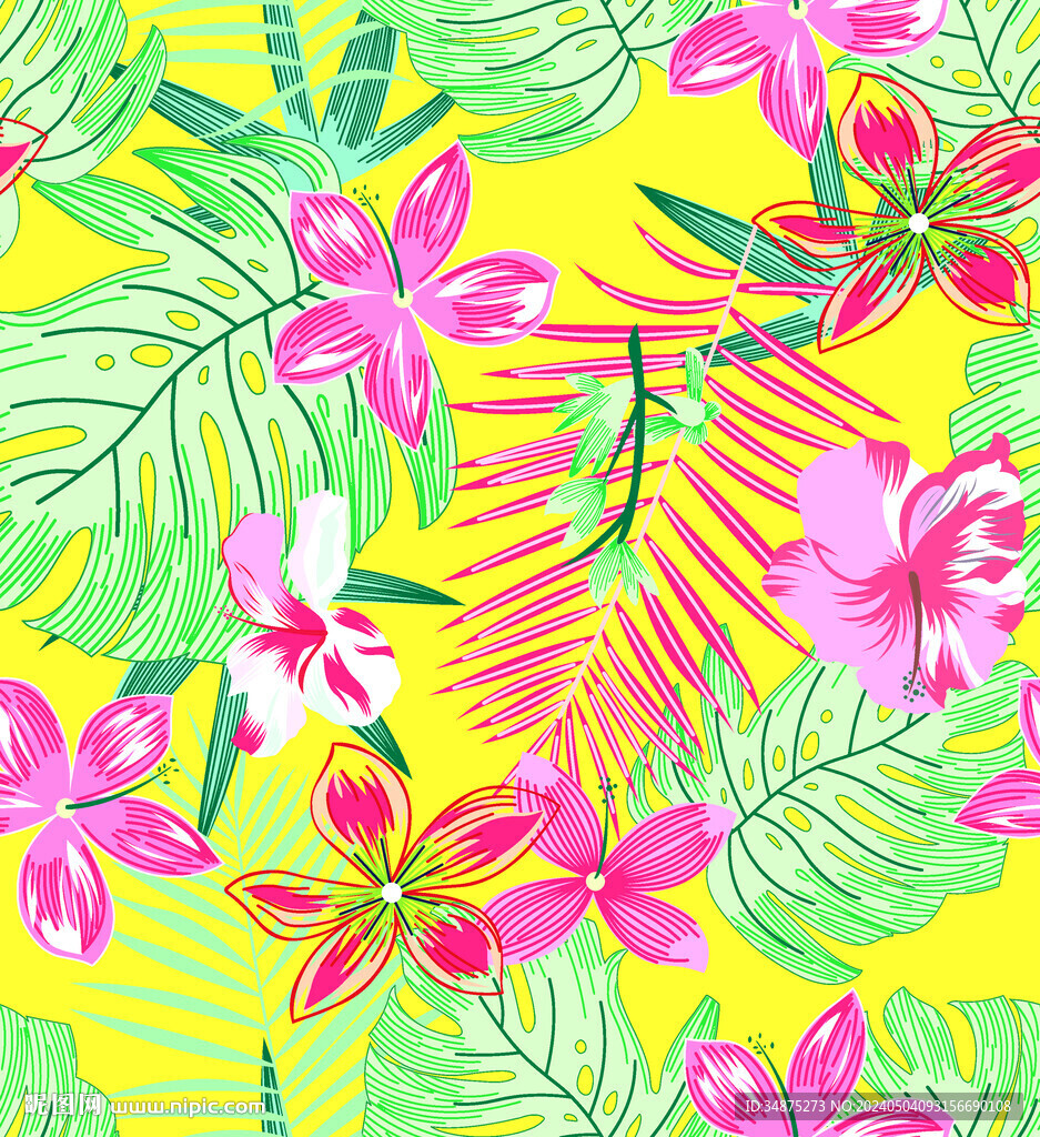 热带花