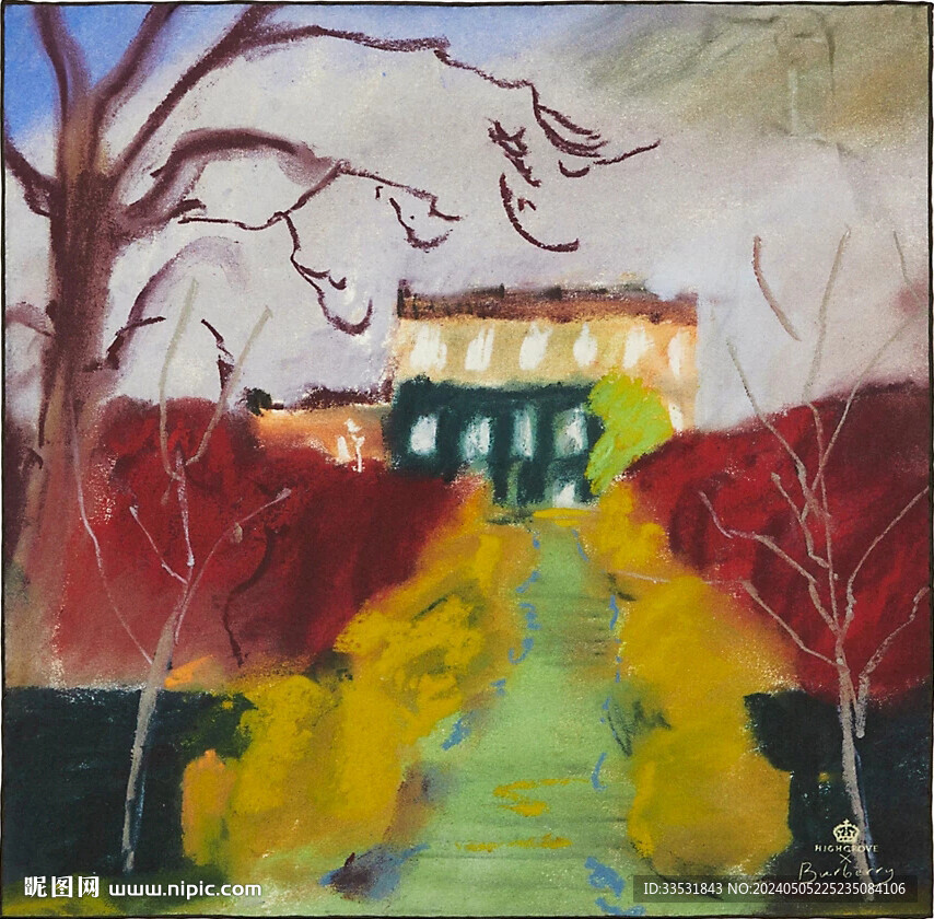油画印花图案