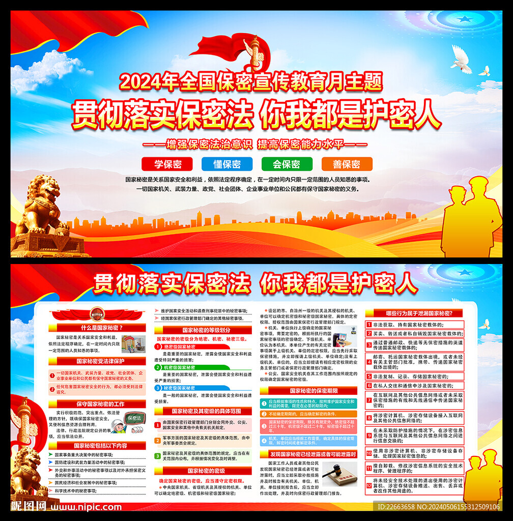 2024年保密宣传月展板