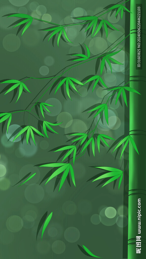 手绘竹子壁纸