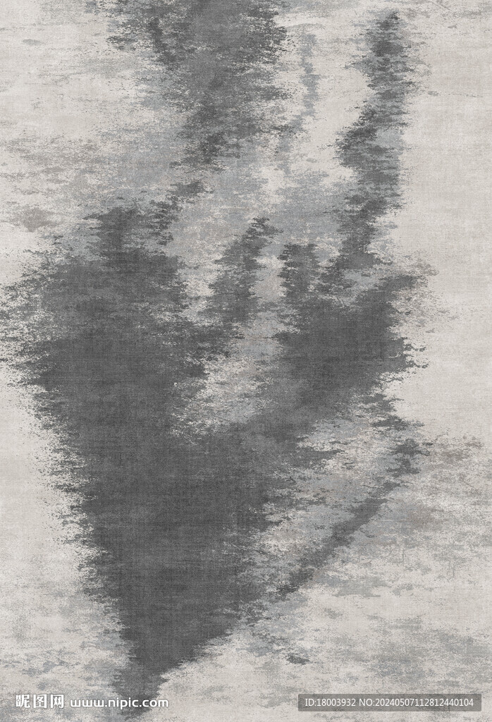 抽象水墨地毯
