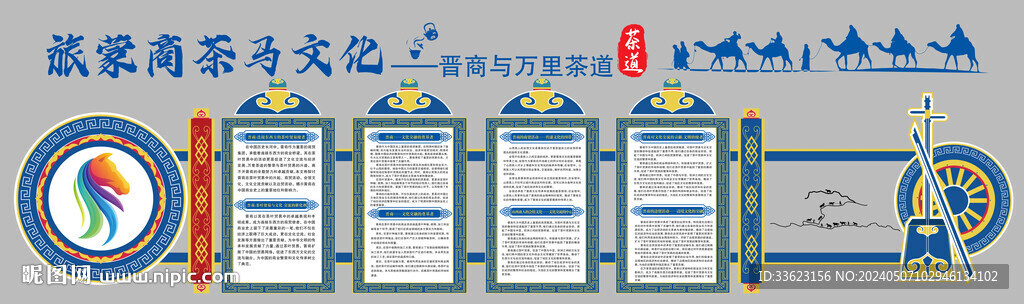 茶马文化文化墙