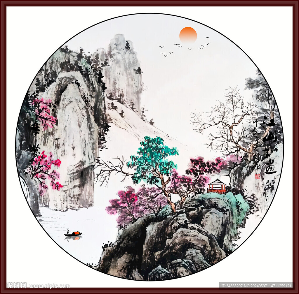 大厅山水画
