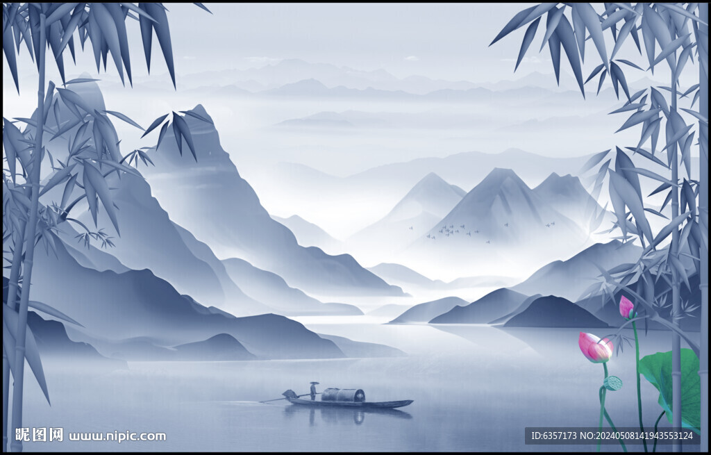 新中式水墨画