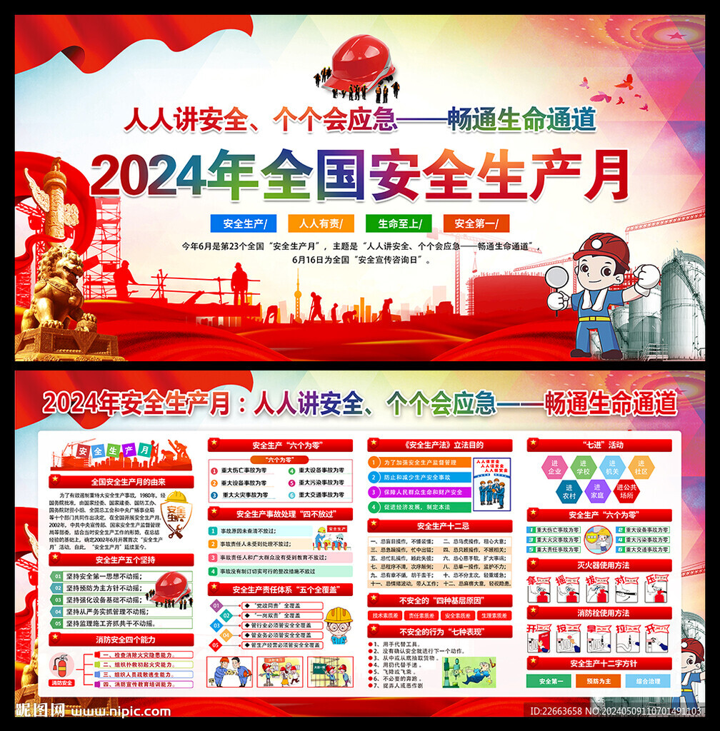 2024安全月展板