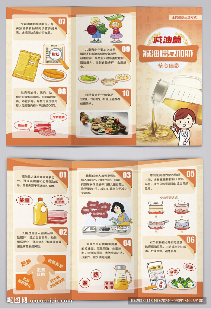 减油增豆加奶核心信息减油篇三折