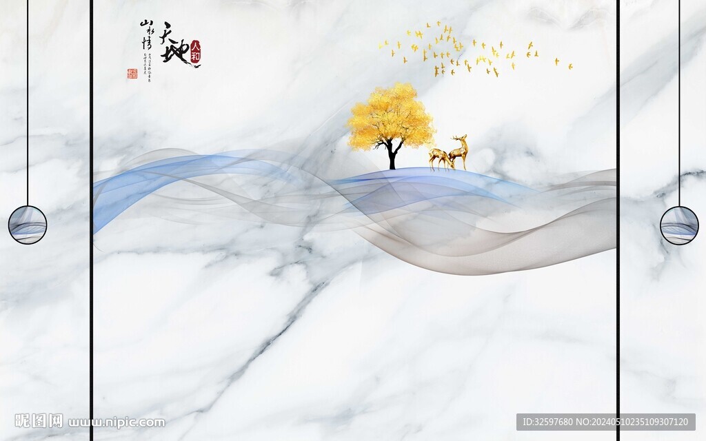 麋鹿背景
