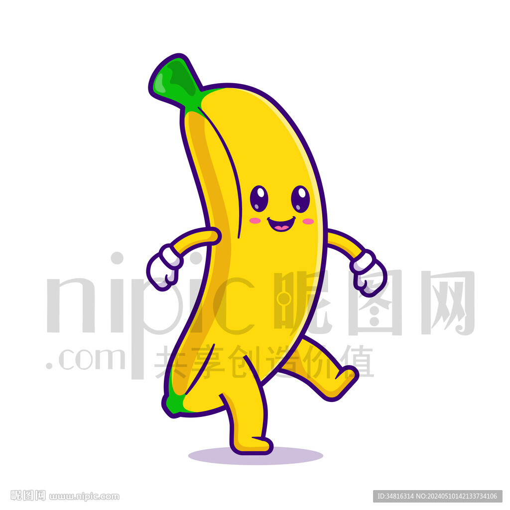 可爱卡通香蕉