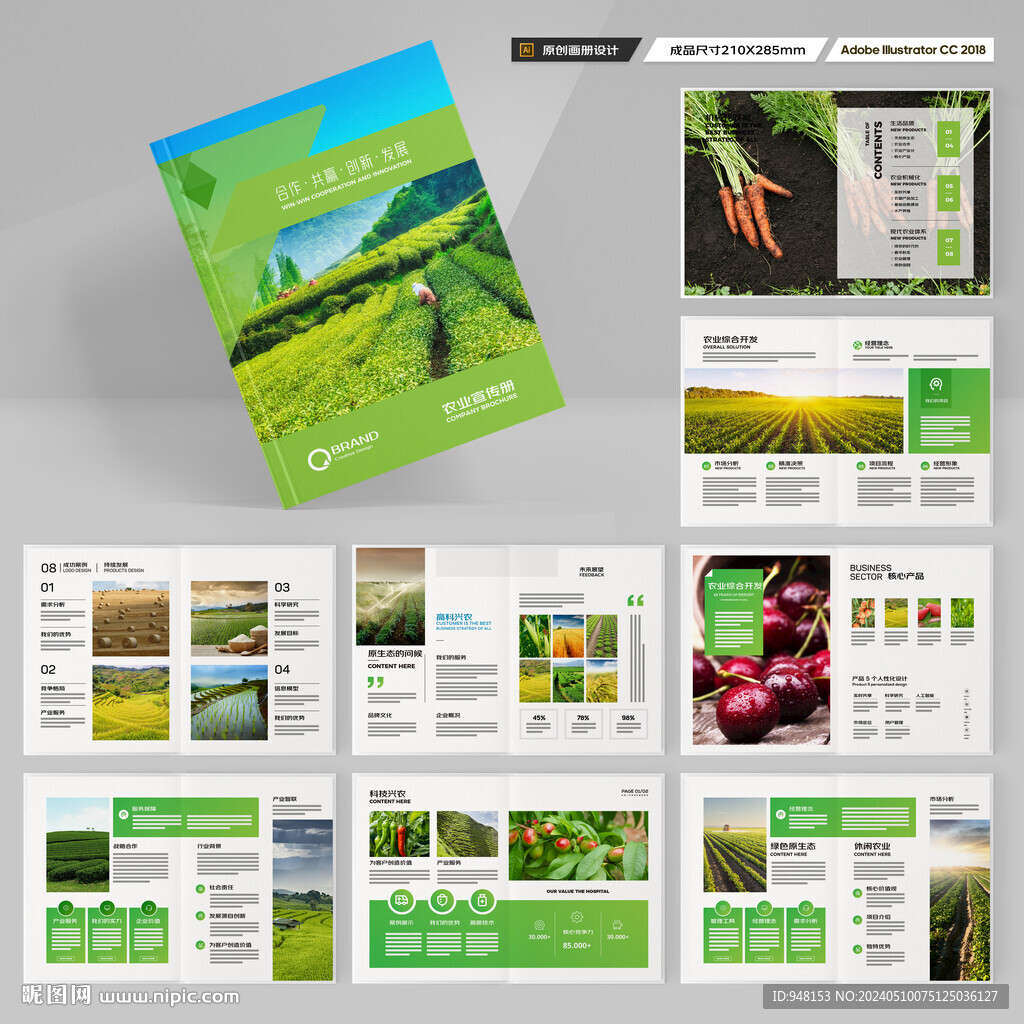 农业画册模板