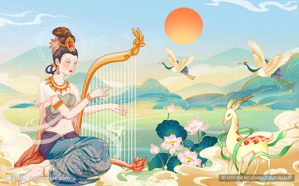 中式国潮背景
