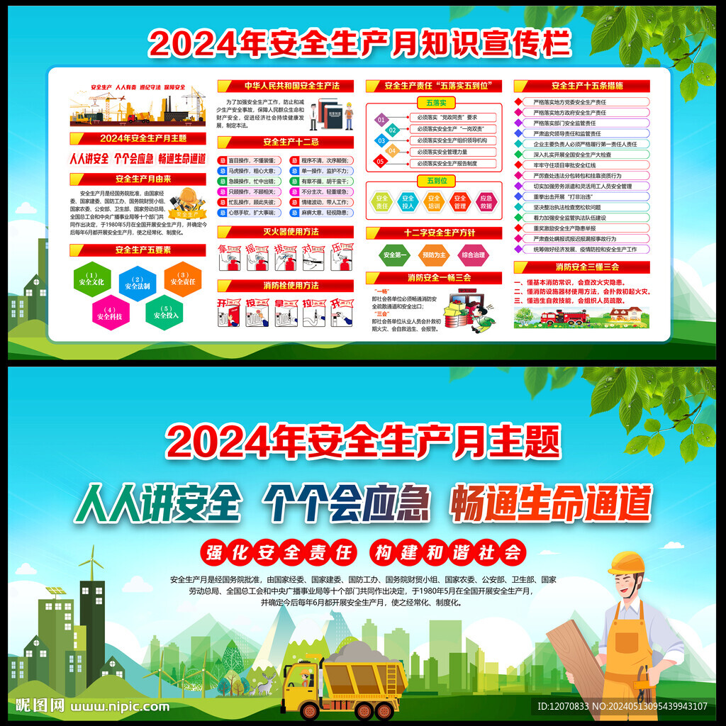 2024年安全月宣传栏