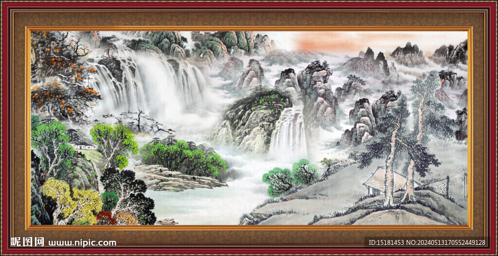 巨幅山水画 