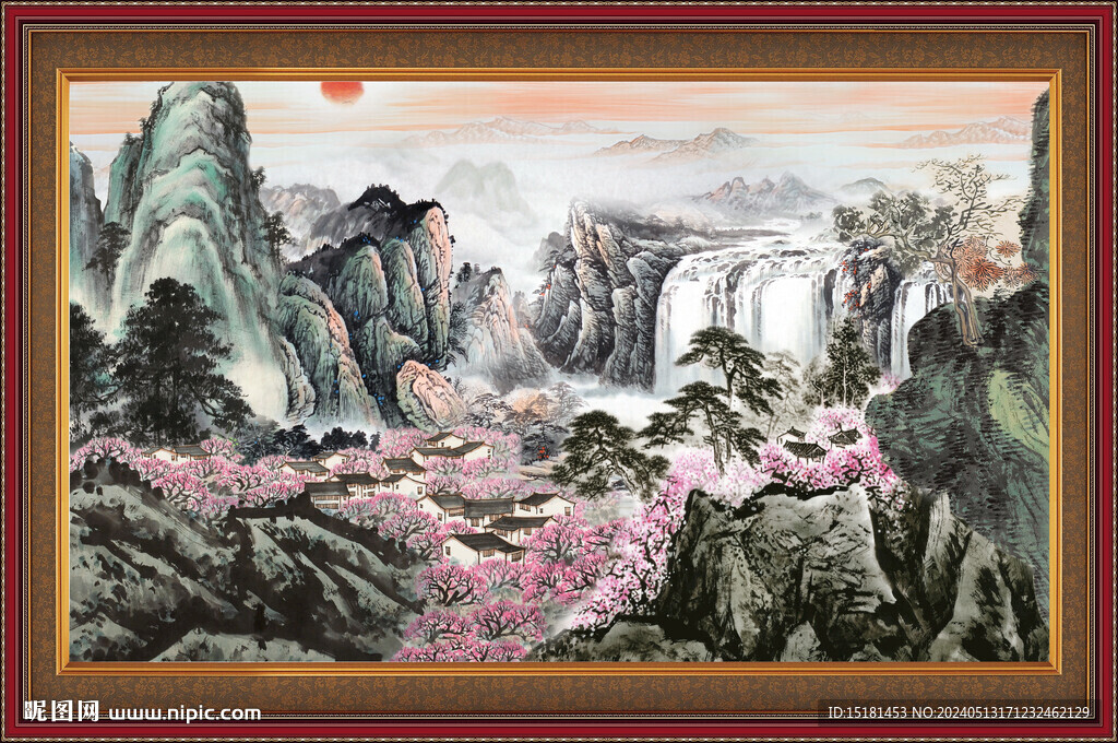 巨幅山水画 