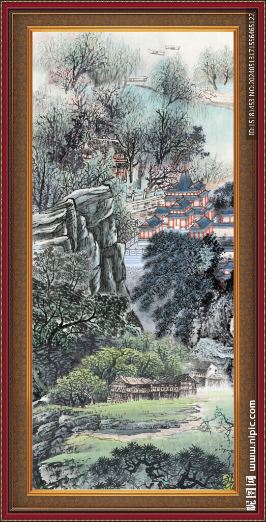 巨幅山水画 