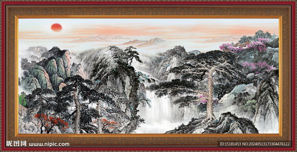 巨幅山水画 