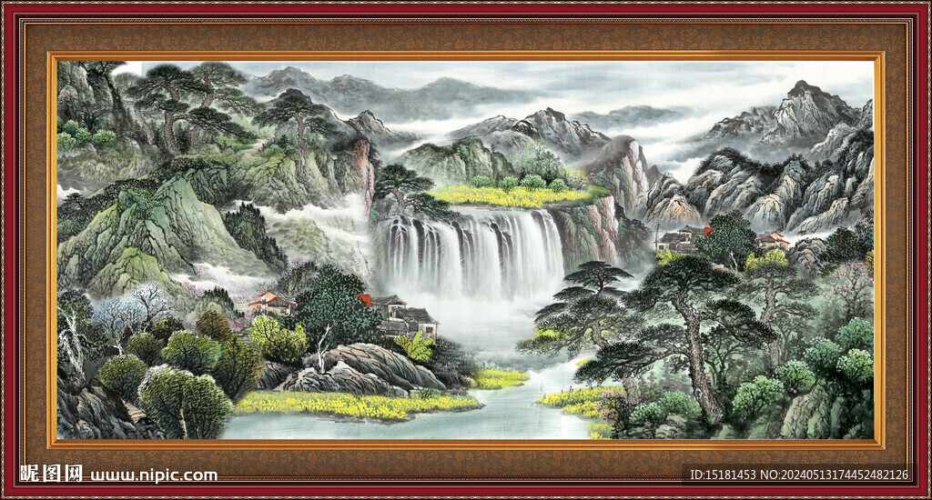 巨幅山水画 