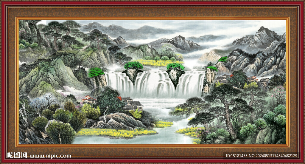国画山水 