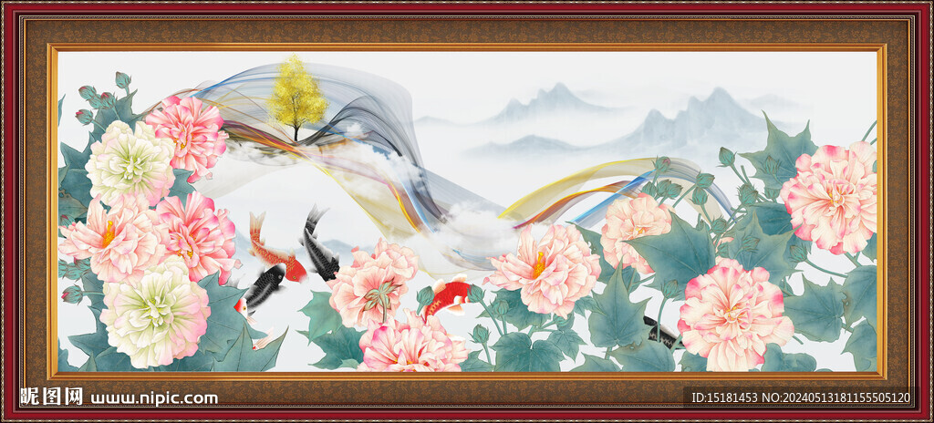 国画牡丹
