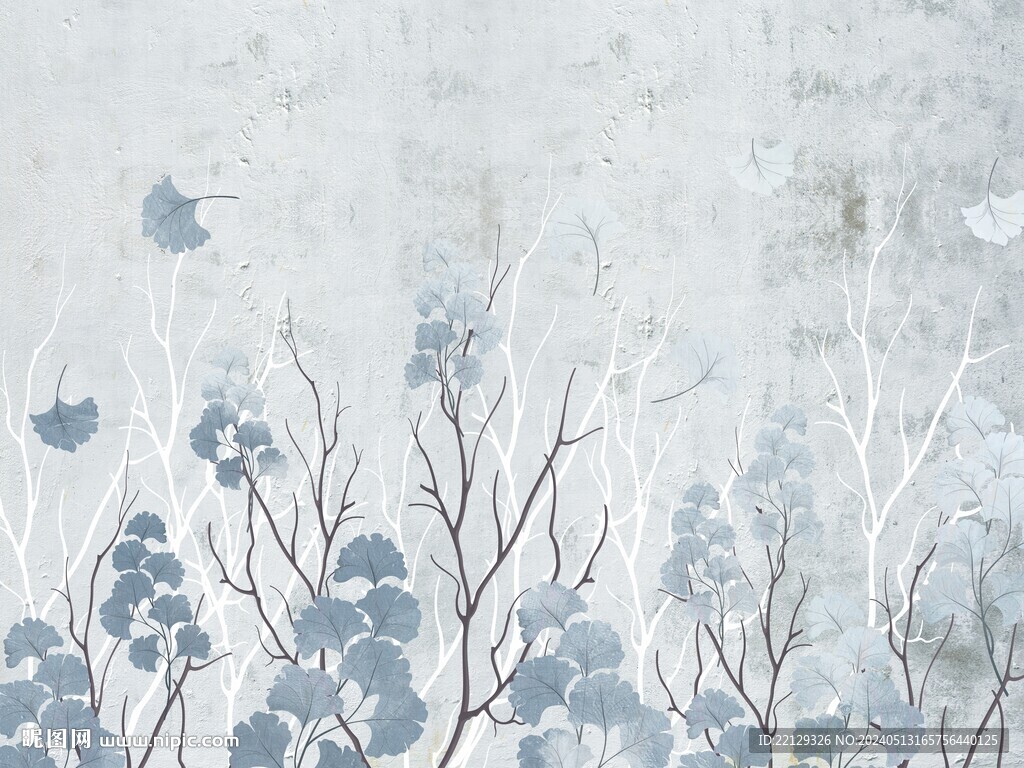 现代简约爵士白北欧植物