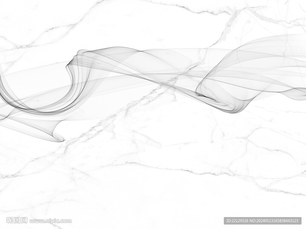 爵士白现代抽象烟雾线条