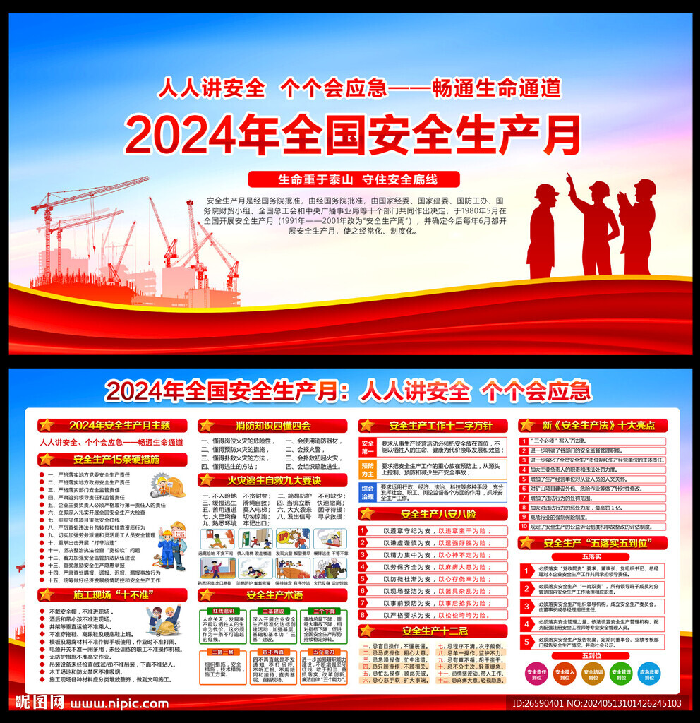 2024年安全生产月宣传栏