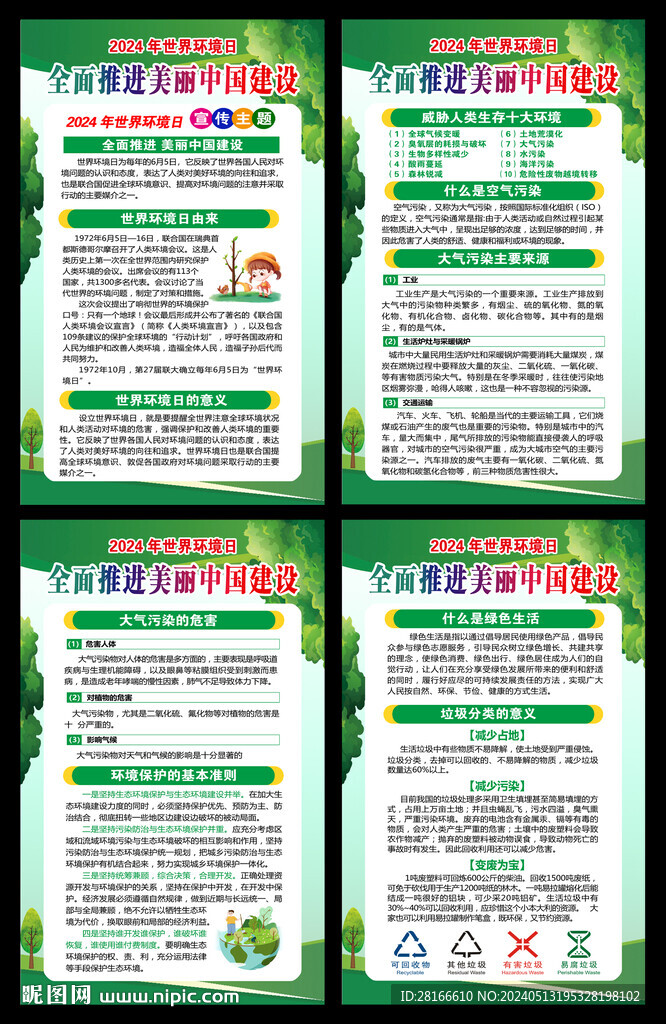 世界环境日展板