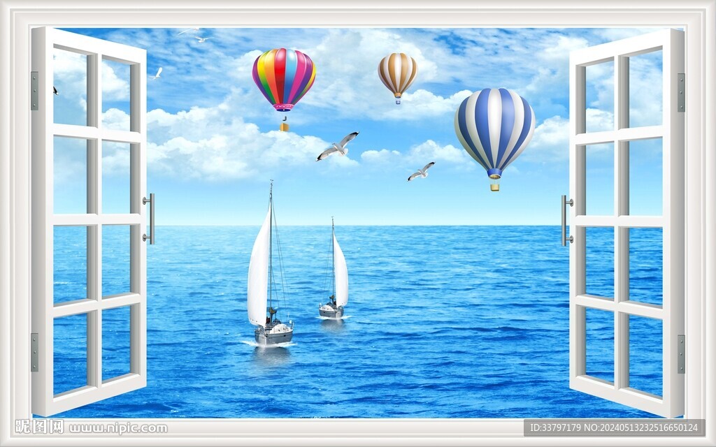 3D立体假窗海景