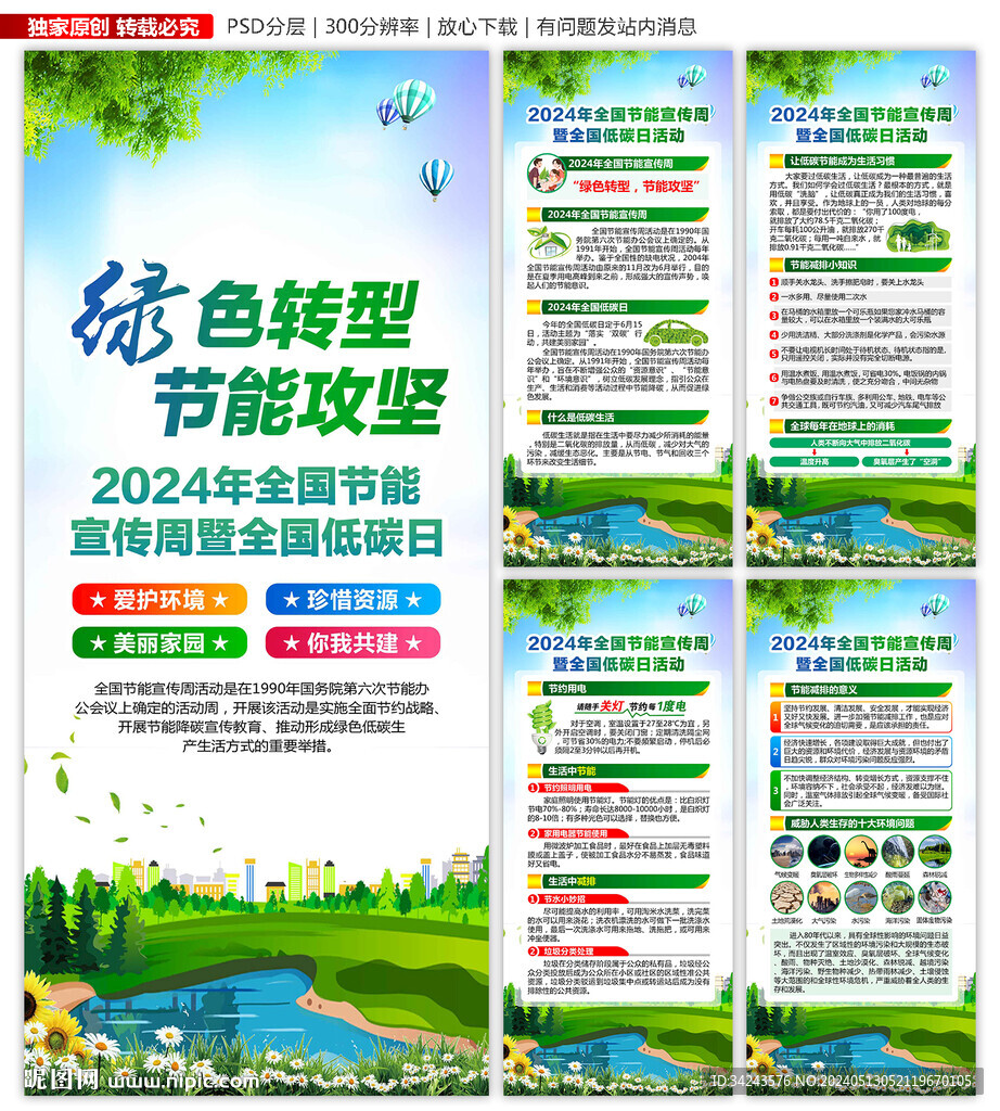 2024年全国节能宣传周展板