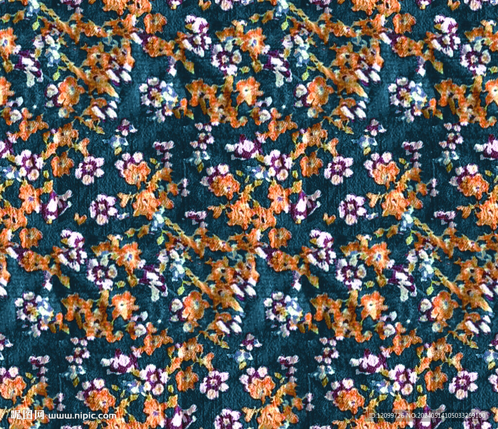 小碎花数码印花