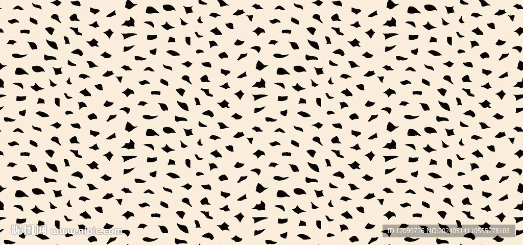 豹纹点点数码印花