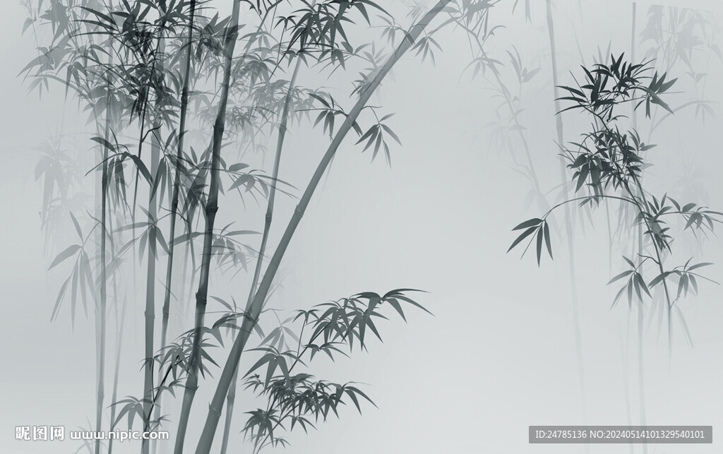 水墨竹子