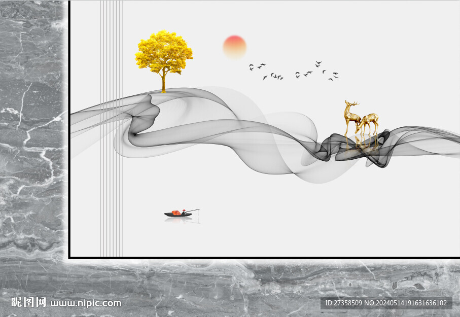 大理石纹岩板悬空背景