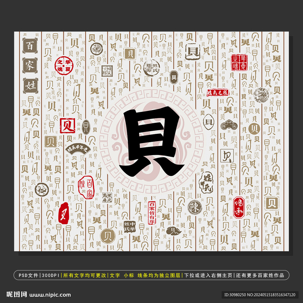 百家姓贝