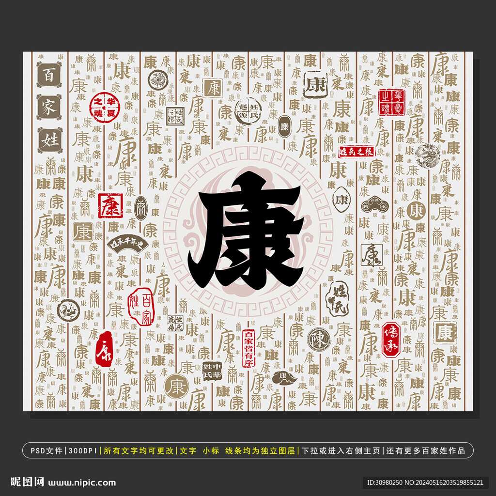 百家姓康