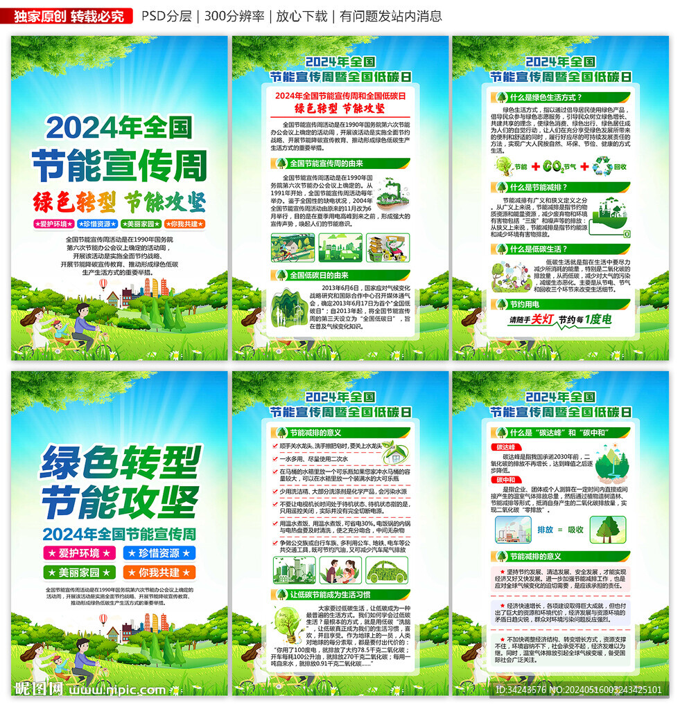 2024全国节能宣传周宣传展板