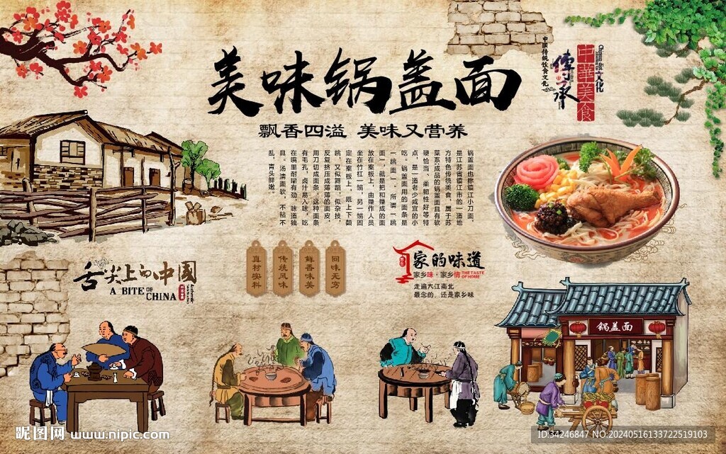 锅盖面