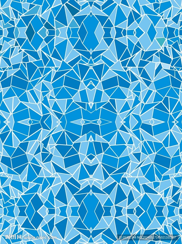 夏季蓝色几何立体背景底纹图案