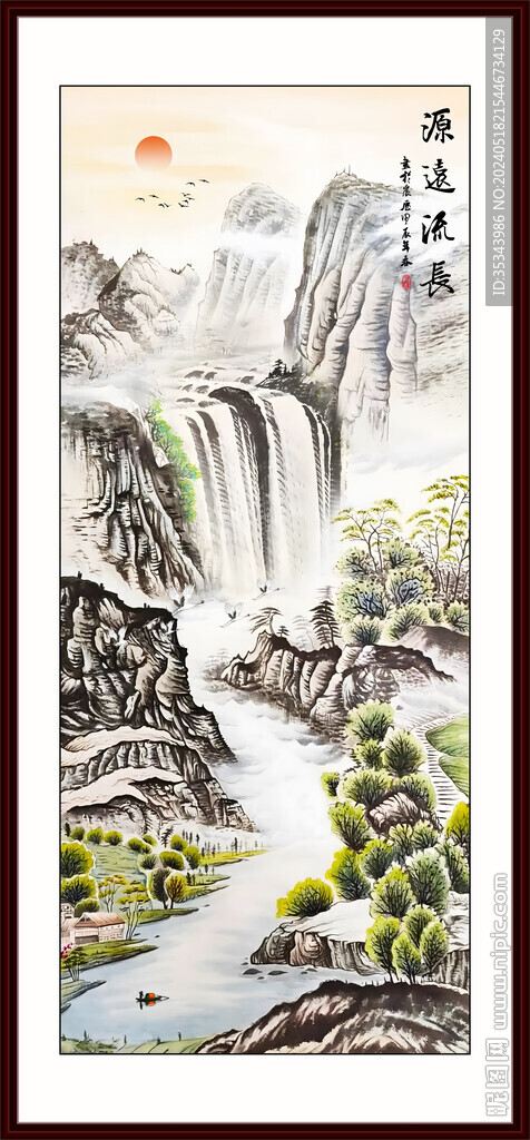 玄关山水画