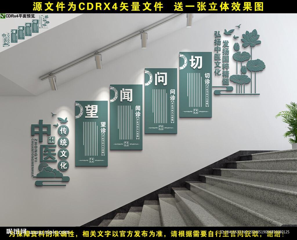 中医楼梯文化墙