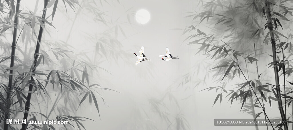 水墨竹子