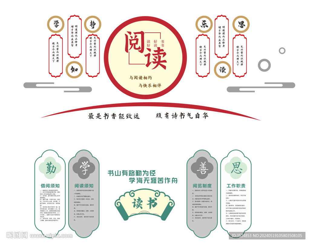 阅读文化墙