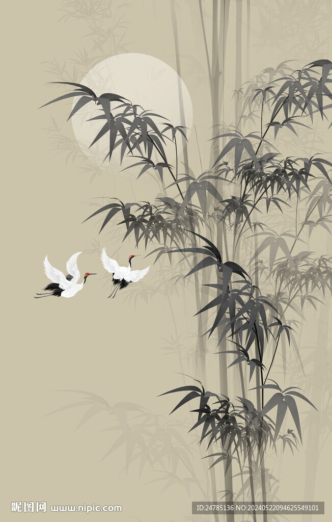 水墨竹子