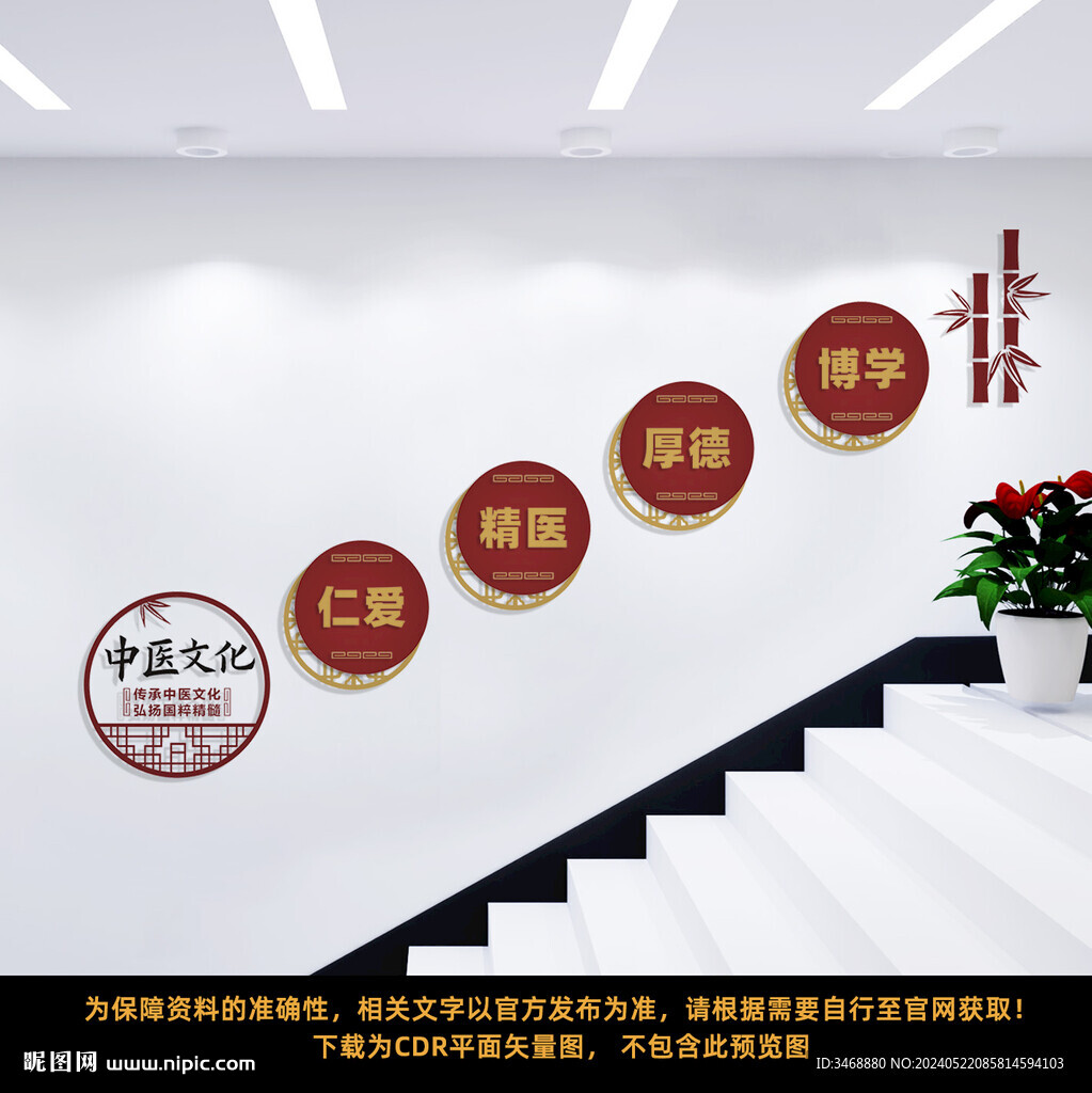 中医楼道文化墙