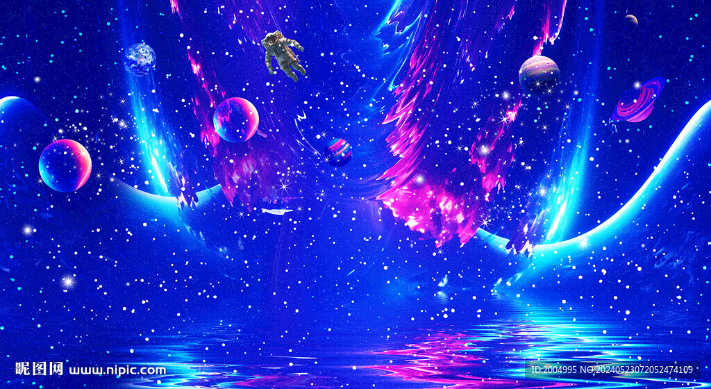 宇宙探索科技星空背景