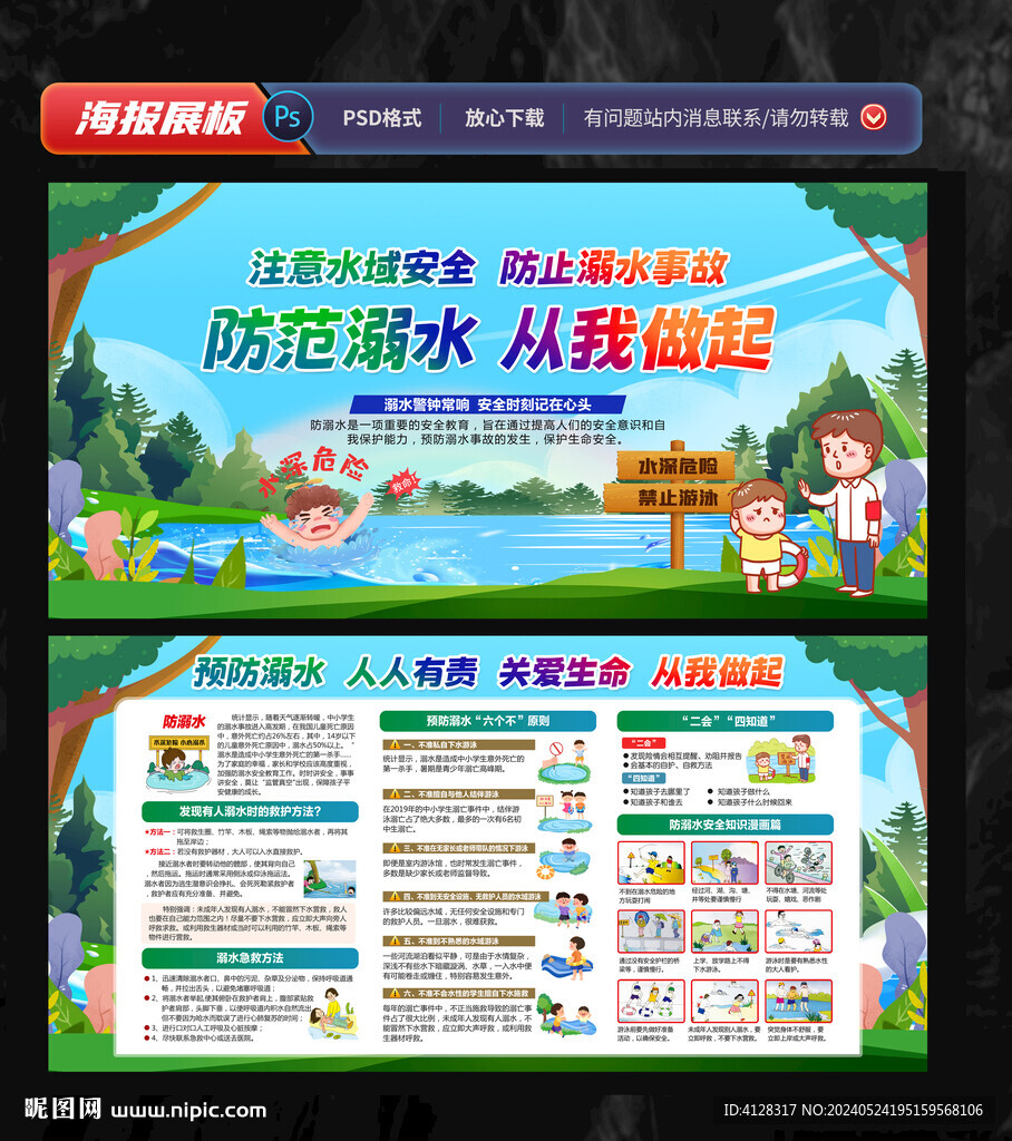 预防溺水宣传栏