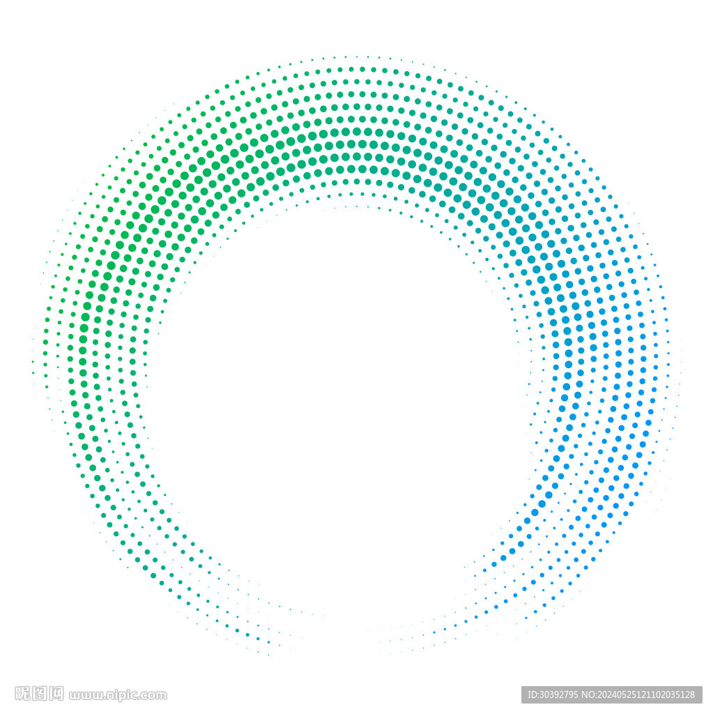 科技环形渐变圆点