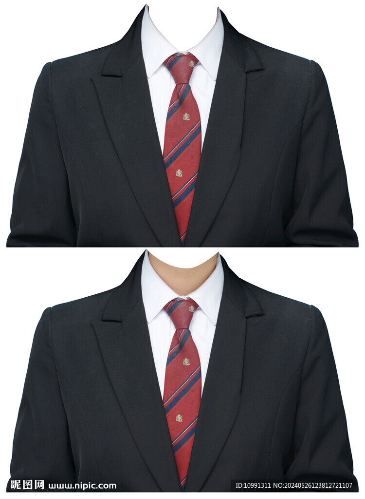 女西装证件照衣服素材